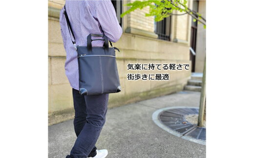 【ふるさと納税】豊岡産鞄 薄マチ手付ナイロンSD（26698-01）黒 / かばん カバン 鞄 バッグ