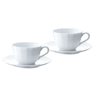 ノリタケ【シェール ブラン】カップ&ソーサーペア【1645280】