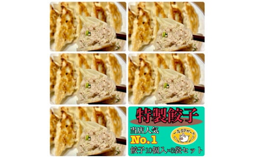 1169おかんの手作り餃子（10個入×5袋）　餃子　手作り　一志SPポーク　まるとも　冷凍