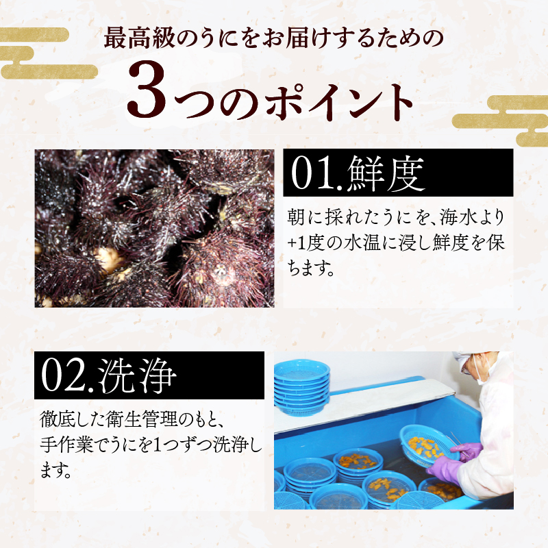 ≪プロ厳選≫最高級折うに(極)計2500g うに ウニ 雲丹 折うに 海鮮 海産物 北海道 浜中町 ふるさと納税 人気_H0014-011