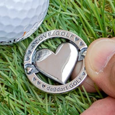 ふるさと納税 神戸市 銀製 ゴルフマーカー ハート マグネット付き 神戸市 MS-057