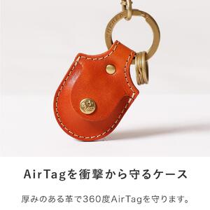 【ブラック(赤糸)】AirTagコインキーホルダー HUKURO 栃木レザー