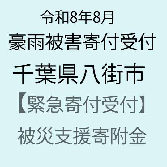 【ふるさと納税】【令和8年8月千葉豪雨災害支援緊急寄附受付】千葉県八街市災害応援寄附金（返礼品はありません）