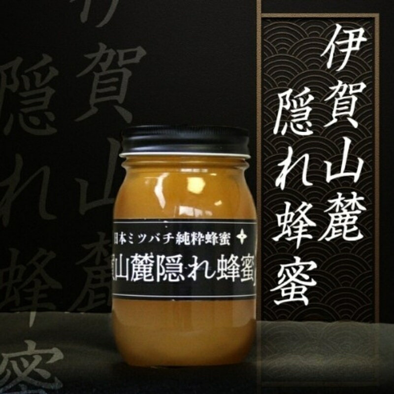 【ふるさと納税】 日本ミツバチ 純粋蜂蜜 百花蜜 「伊賀山麓蜂蜜隠れ蜂蜜」 600g