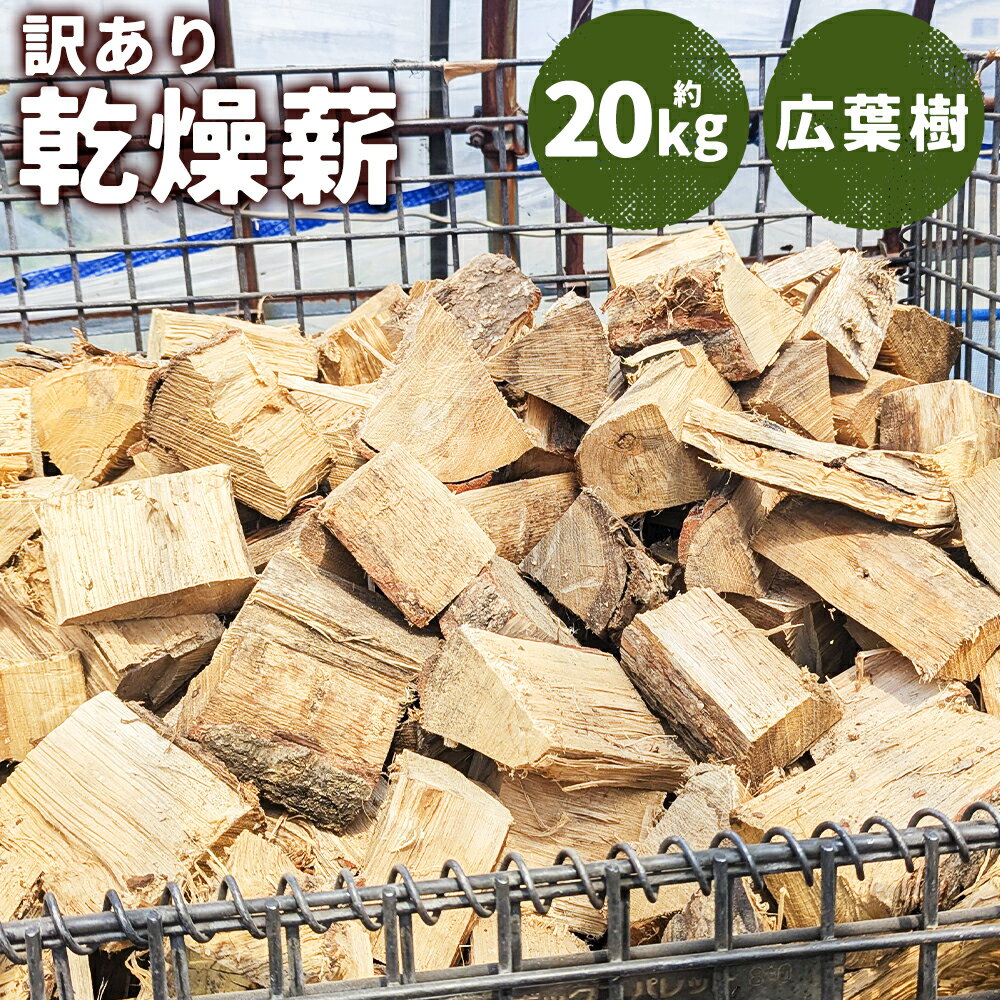 【ふるさと納税】【訳あり】乾燥薪 約20kg 広葉樹 規格外 わけあり ナラ 栗 山桜 朴木 キャンプ 薪ストーブ用 薪 二戸市 送料無料
