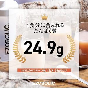 【定期便3回】トロピカルフルーツ風味 EZOBOLIC プロテイン 3kg プロテインLG