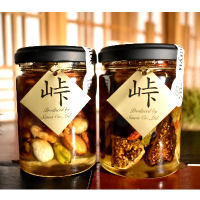 ふるさと納税 那智勝浦町 ナッツ・ドライフルーツの蜂蜜漬　峠プレミアム2種セット【萌(MOE)】【映(HAYU)】