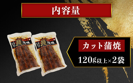 【特大】鹿児島県大隅産 うなぎカット蒲焼 合計260g  (120g以上×2パック）