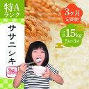 【ふるさと納税】【3ヶ月定期便】いとうファームの令和6年産「ササニシキ」5kg | 定期便・ お米 精米 白米 ブランド米 銘柄米 ご飯 おにぎり お弁当 和食 産地直送 ※2024年10月下旬より順次発送予定