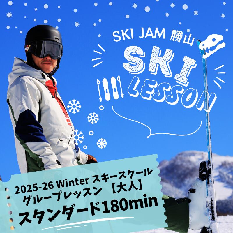 【ふるさと納税】グループレッスン【大人】【スタンダード180分】(1名様) / スキー場 チケット 券 体験 レッスン 受講券 アクティビティ アウトドア スキージャム勝山 北陸 福井県 勝山市