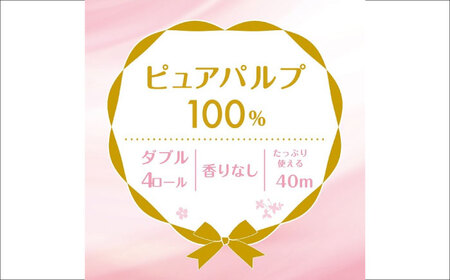 【全3回定期便(2ヵ月に1回)】クリネックス システィ（ダブル） 40ロール(4ロールｘ10パック)【日本製紙クレシア株式会社】開成町 トイレットペーパー トイレットロール ダブル 定期便 [BDAM