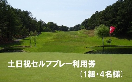 
【ゴルフ利用券】エリエールゴルフクラブ松山 土日祝セルフプレー利用券４名１組
