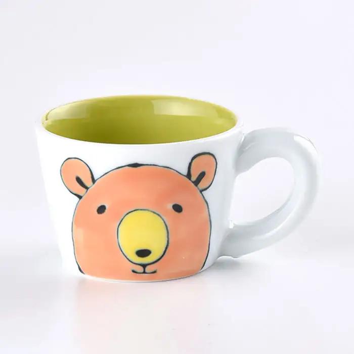 【波佐見焼】NEW 子ども 茶碗 3点セット「くま」 食器 皿 【大新窯】 [DC29]  波佐見焼