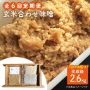 【ふるさと納税】【手作りキット】 【6回定期便】無農薬玄米麹で仕込む『玄米合わせ味噌』＜川添酢造＞ [CDN072]