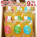 【ふるさと納税】飲むゼリー 晩柑 不知火 甘夏 9本入り セット ゼリー 果物 果実 果汁 フルーツ ビタミンC 熊本県産 水俣市産 送料無料