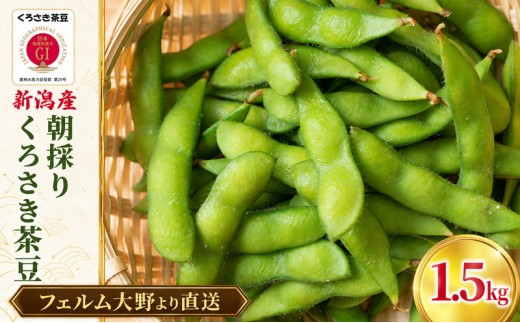
                  朝採り・新鮮・直送　くろさき茶豆1.5kg『7月下旬～順次発送』朝採りくろさき茶豆1.5kg 新鮮野菜 新鮮茶豆 枝豆 朝採り茶豆 国産野菜 とれたて野菜芳ばしい香り 深い甘み コク 歯ごたえ 本茶豆 ピカリ茶豆 
                