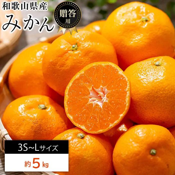 和歌山県産 糖度 12.5度以上 秀品 贈答用 みかん 5kg 3S ～ Lサイズ混合 【NY2】