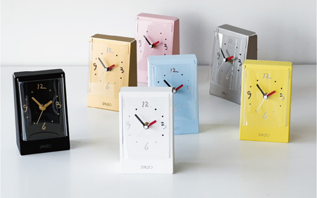 置き時計SPAZIO(スパツィオ)レモンイエロー