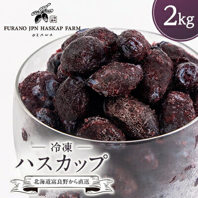 【ふるさと納税】冷凍ハスカップ　2kg_ ハスカップ 果物 フルーツ ベリー くだもの 冷凍 新鮮 農家直送 北海道 富良野 人気 おすすめ 送料無料 【配送不可地域：離島】【1617009】