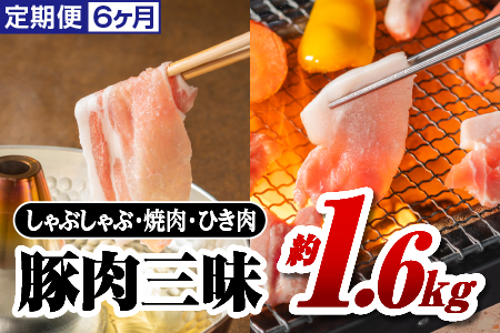 まる姫ポーク 豚肉三昧 定期便【6ヶ月】約1.6kg(肩ロース バラ モモ切り落とし 粗ミンチ) 合計約9.6kg【AK-6】｜送料無料 国産 まる姫ポーク 豚肉 ぶた肉  肉 豚バラ肉 バラ肉 挽肉 ミンチ 切り落とし 焼き肉しゃぶしゃぶ 定期便 小分け パック 江津市  肉 豚肉 肉 豚肉 肉 豚肉 肉 豚肉 肉 豚肉 肉 豚肉 肉 豚肉 肉 豚肉 肉 豚肉 肉 豚肉 肉 豚肉 肉 豚肉 肉 豚肉 肉 豚肉 肉 豚肉｜