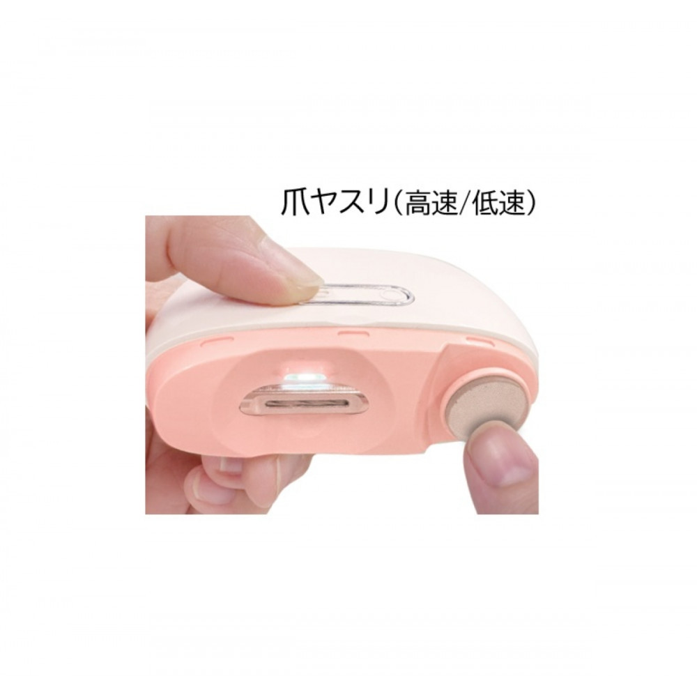 川崎市に本社工場を構える　理美容家電メーカー　ロゼンスターJPN　電動爪切り＆爪ヤスリ　ピンク　NC-857P【kw0068-0013】