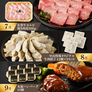 【上撰】佐賀牛 定期便（12回）／ 牛肉 定期便 【Z006】