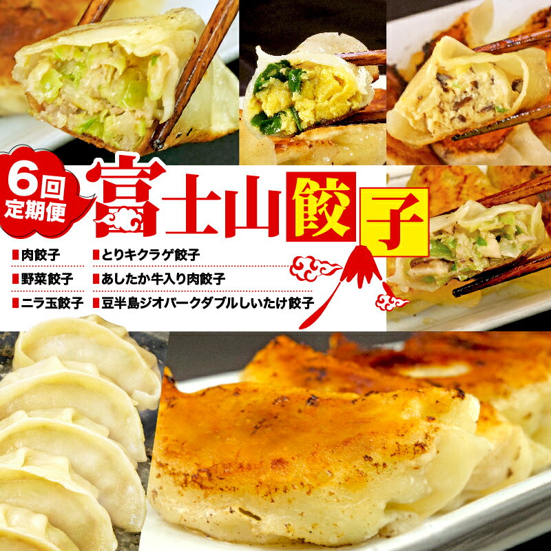 【ふるさと納税】 定期便 6ヶ月 餃子 半年コース 肉 野菜 ニラ玉 あしたか 牛 牛肉 お肉 とりキクラゲ しいたけ にんにく 冷凍 簡単調理 フライパン 6回 コスパ ランキング