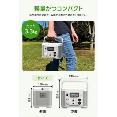 ふるさと納税 川崎市 多摩電子工業株式会社・ポータブル電源大容量リチウムイオンバッテリー　ホワイトとグレーのツートンカラー |  | 02