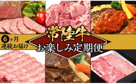 定期便 全6回 常陸牛 お楽しみ定期便