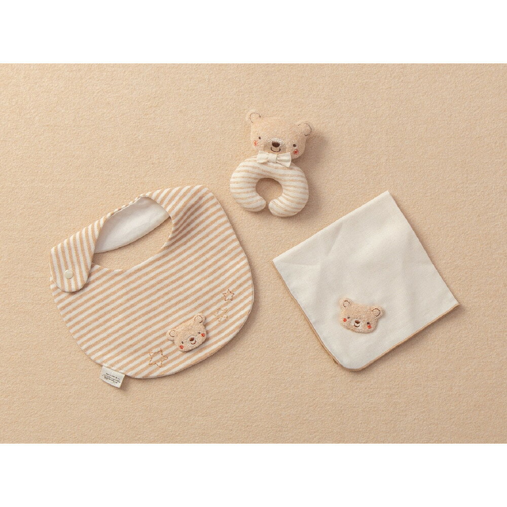 【ふるさと納税】スタイ＆にぎにぎ＆ハンカチ（くま）TAK097 | 雑貨 日用品 人気 おすすめ 送料無料