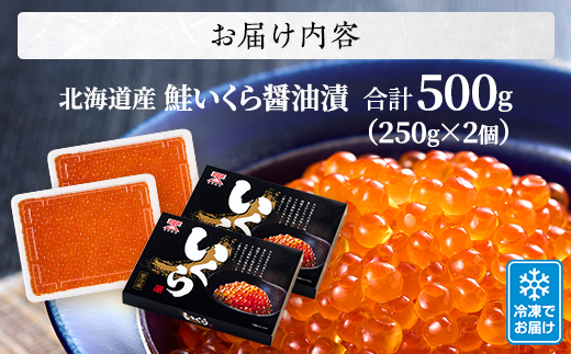北海道産 いくら 醤油漬 500g ( 250g ×2 ) イクラ 小分け 国産 天然 人気 おすすめ さけ サケ 鮭 鮭いくら 鮭イクラ いくら醤油漬 醤油漬け 醤油いくら 醤油イクラ いくら北海道