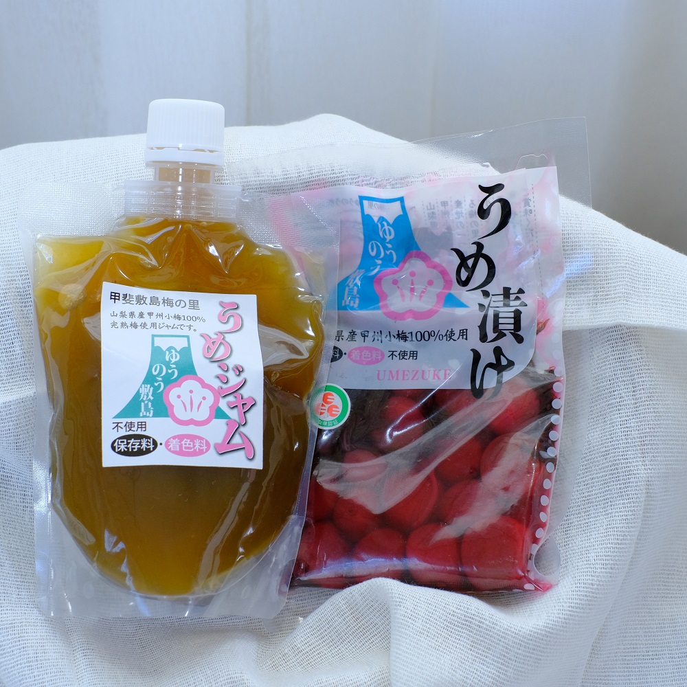 甲斐市特産の梅セット【山梨 甲斐市 梅 梅ジャム 梅漬け】