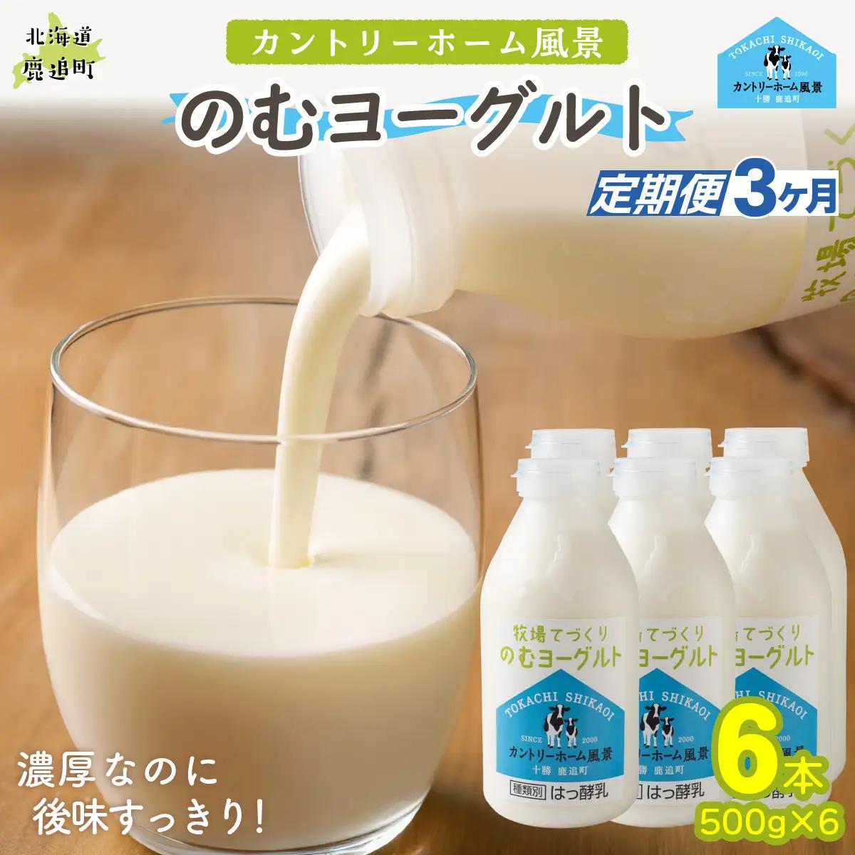 【定期3ヶ月】のむヨーグルト 500g ×6 SKB048