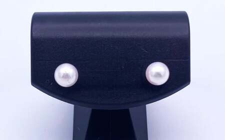 【あこや真珠】ピアス 約5.0～5.5mm（K18） アコヤ真珠 真珠 本真珠 パール アクセサリー 長崎県 長崎市