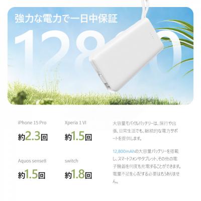 ふるさと納税 名古屋市 モバイルバッテリー 12800mAh 47.36Wh【PL保険加入済み製品・安心】 |  | 02