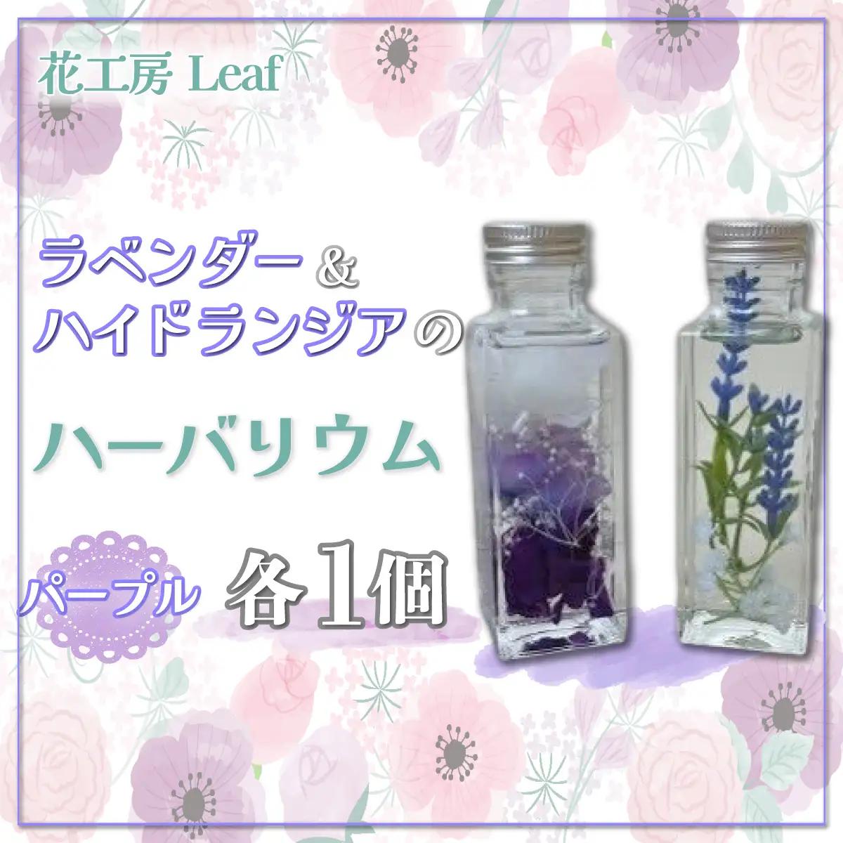 ラベンダーとハイドランジアのハーバリウム（パープル） SKR003 【 ふるさと納税 人気 おすすめ ランキング ハーバリウム ラベンダー ハイドランジア インテリア おしゃれ 小物 北海道 鹿追町 送料無料 】 SKR003