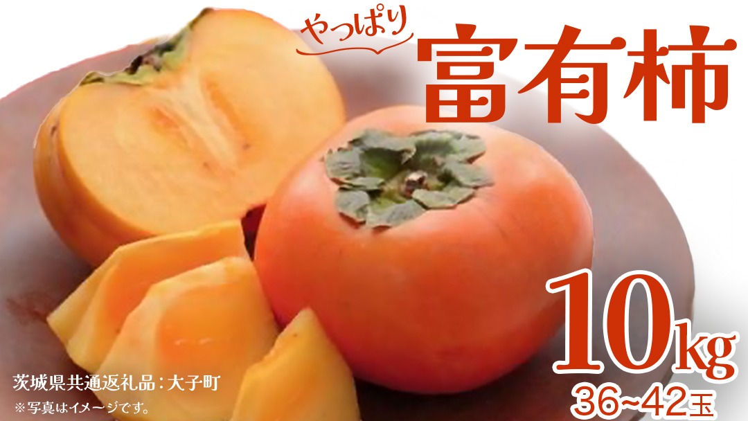 富有柿 約10kg (36～42玉)【2026年11月上旬発送開始】(茨城県共通返礼品：大子町) 柿 かき フルーツ 果物 秋の味覚 旬