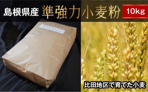 
準強力小麦粉10kg（ミナミノカオリ）【パン作り ピザ作り 製パン 手造りパン 国産】
