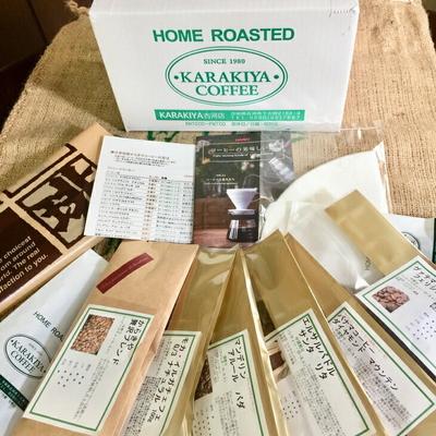 ふるさと納税 古河市 直火自家焙煎からきや珈琲 【味くらべ特選コーヒー豆セット50g×8種】 _AK06 |  | 01