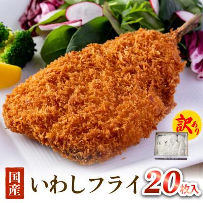 ふるさと納税 石巻市 【訳あり】いわしフライ 20枚入 冷凍 イワシ 鰯 フライ 唐揚げ