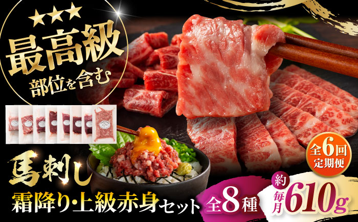 【全6回定期便】「熊本特産」フジチクオリジナル 特選馬刺しの8種セット 3895【株式会社フジチク】 [BHAD079]