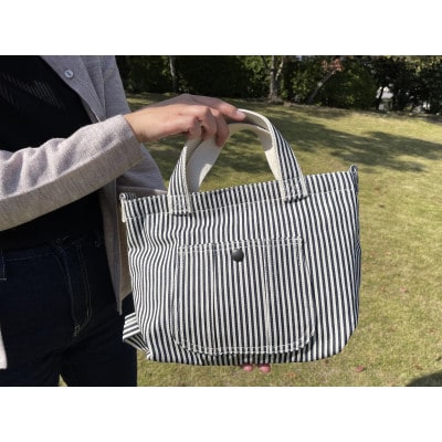 井原デニムランチバッグ(ヒッコリーストライプ)【1383260】