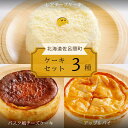 【ふるさと納税】 3種のケーキセット（レアチーズケーキ・バスク風チーズケーキ・アップルパイ） 【 ふるさと納税 人気 おすすめ ランキング 菓子 バスク風 チーズケーキ アップルパイ レアチーズケーキ 甘い 美味しい 北海道 佐呂間町 送料無料 】 SRMJ027