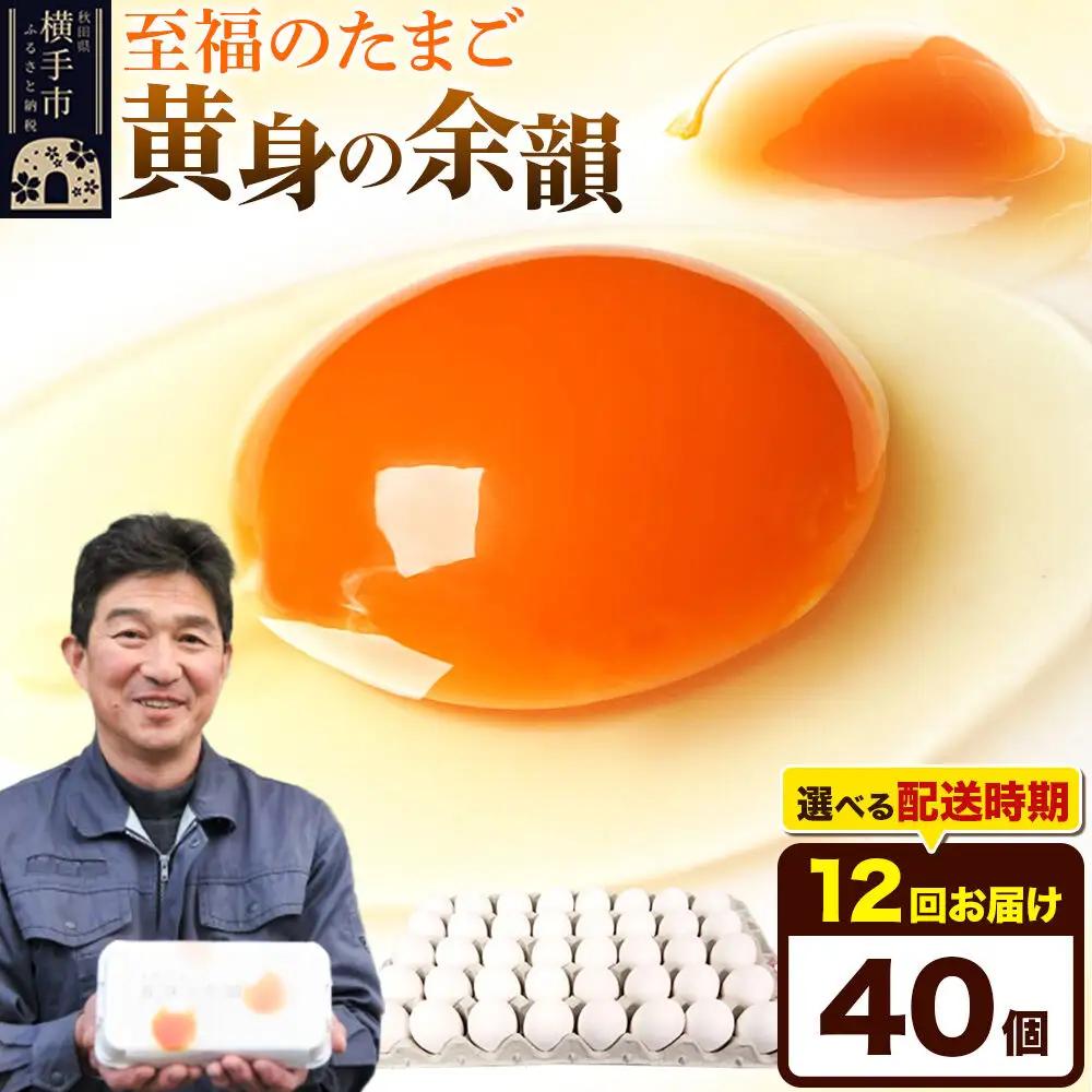 《定期便12ヶ月》黄身の余韻 40個（業務用）