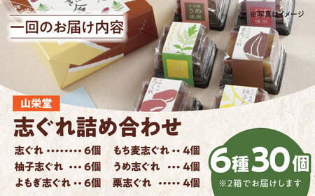 【全12回定期便】大洲の旬を感じる！山栄堂の志ぐれ詰め合わせBセット（2箱）　愛媛県大洲市/大洲市物産協会[AGBM061]