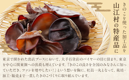 きくらげ黒麺 1袋 ＋ オイル漬け 2個 セット 鷹乃産業有限会社 《30日以内に出荷予定(土日祝除く)》熊本県 球磨郡 山江村 きくらげ きのこ 野菜 パスタ ペペロンチーノ 麺 おつまみ