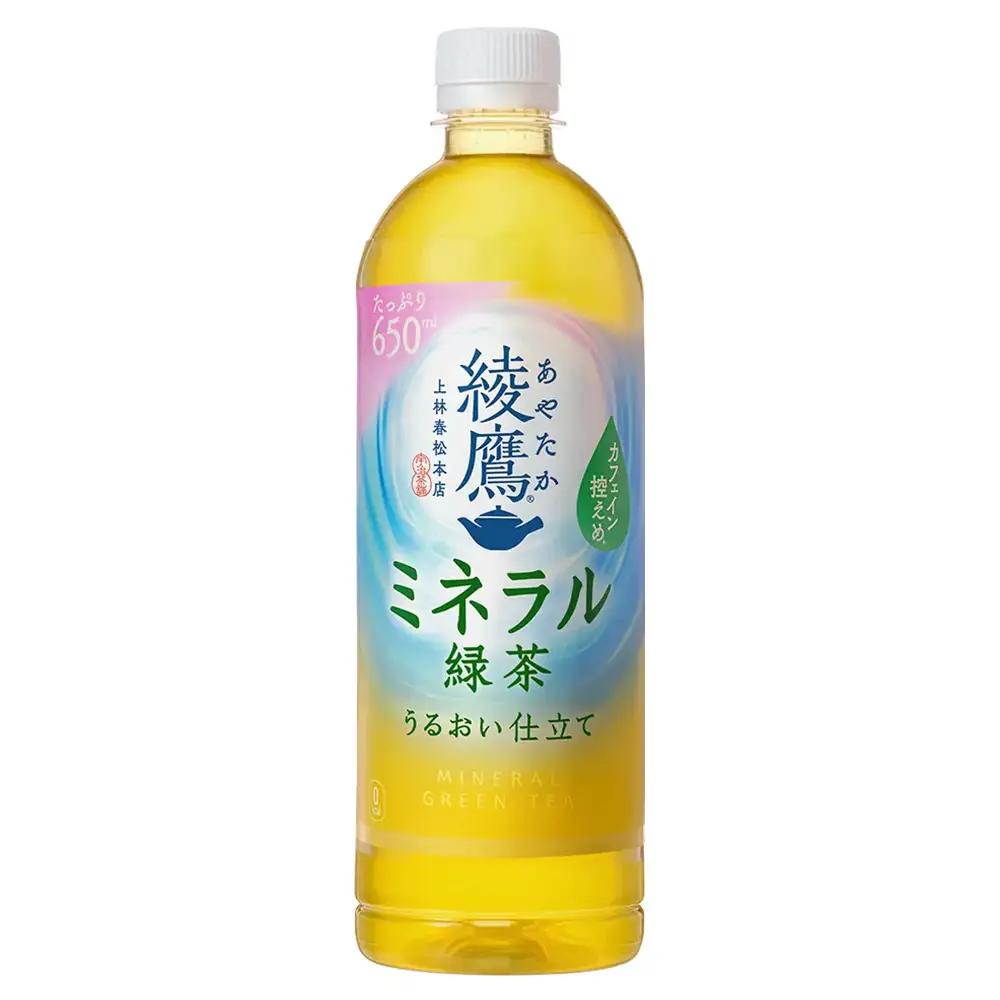 【6か月連続お届け】綾鷹 ミネラル緑茶 650ml PET×24本　【04301-1073】 コカコーラ 緑茶 茶 お茶 ペットボトル 常備 備蓄 蔵王