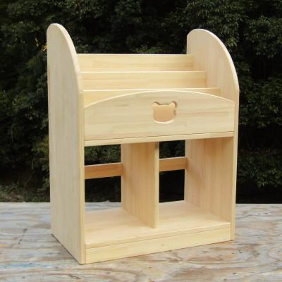 ふるさと納税 泉南市 ●手作り木製　絵本棚　幅60cm「くま」