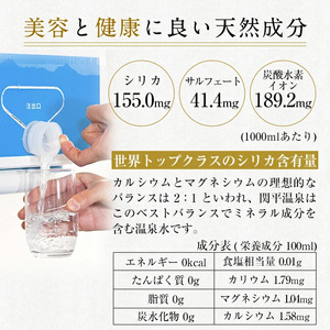 K-493 ＜定期便・全6回＞関平鉱泉水10L×2箱ずつお届け(計12箱)【関平鉱泉所】霧島市 シリカ シリカ水 水 シリカミネラルウォーター