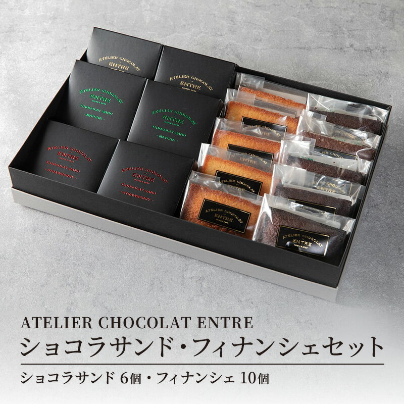【ふるさと納税】〈ATLIER　CHOCOLAT ENTRE〉ショコラサンド・フィナンシェセット　職人の技が冴える極上チョコレート 使用 スイーツ 静岡 浜松市